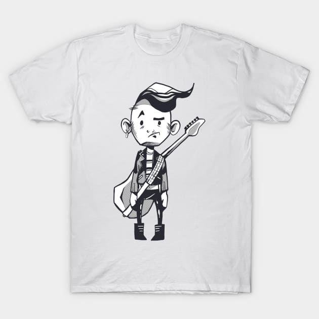 Punk Guitar T-Shirt by MajorCompany